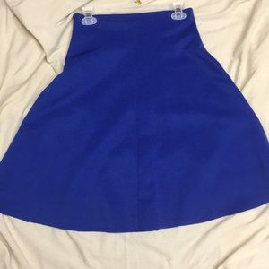 Woman's Royal Blue A-Line Skirt Size UK 8